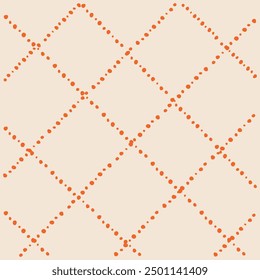 Vector hand drawn cute checkered pattern. Doodle Plaid geometrical simple texture. Crossing lines. Abstract cute delicate pattern ideal for fabric, textile, wallpaper.