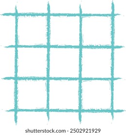 Vector hand drawn cute checkered pattern. cottagecore Doodle Plaid geometrical semitransparent simple texture. Crossing lines. Abstract cute delicate pattern.