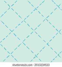 Vector hand drawn cute checkered pattern. Doodle Plaid geometrical simple texture. Crossing lines. Abstract cute delicate pattern ideal for fabric, textile, wallpaper.