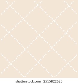 Vector hand drawn cute checkered pattern. Doodle Plaid geometrical simple texture. Crossing lines. Abstract cute delicate pattern ideal for fabric, textile, wallpaper.