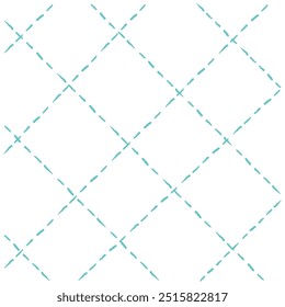 Vector hand drawn cute checkered pattern. Doodle Plaid geometrical simple texture. Crossing lines. Abstract cute delicate pattern ideal for fabric, textile, wallpaper.