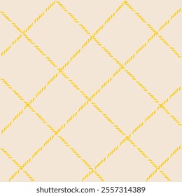 Vector hand drawn cute checkered pattern. Doodle Plaid geometrical simple texture. Crossing lines. Abstract cute delicate pattern ideal for fabric, textile, wallpaper.