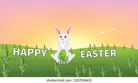  vector hand drawn cute easter illustration