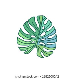 imagen prediseñada de una planta linda dibujada a mano vectorial