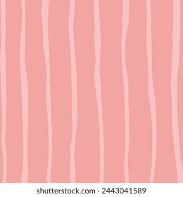 Vector hand drawn cute striped pattern. Doodle lines geometrical simple texture. uneven freehand strikes. Abstract cute delicate pattern ideal for fabric, textile, wallpaper.