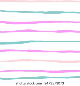 Vector dibujado a mano lindo patrón a rayas. Doodle Tejido geométrico simple textura. líneas desiguales descuidadas. Abstractas lindo patrón delicado ideal para tela, textil, Fondo de pantalla