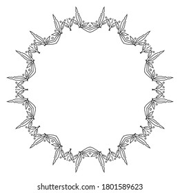 Vector Hand Drawn Decorative Frame,Black and White