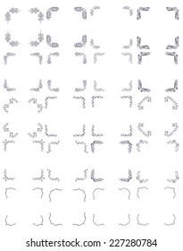 Vector Hand Drawn Doodle Corners