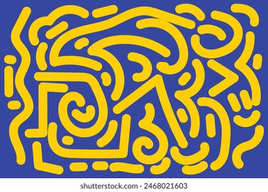 Vector hand drawn doodle elements pattern abstract background