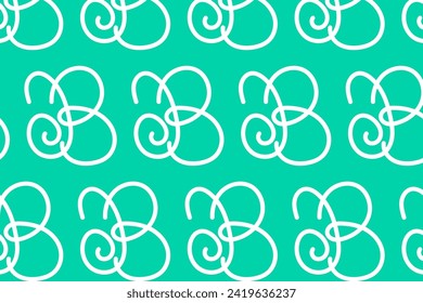 Doodle dibujado a mano Feliz Pascua Paisaje sin problemas Patrón fondo