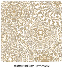 Vector  Hand Drawn Doodle Lacy Pattern