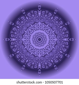 Vector hand drawn doodle mandala. Ethnic ornament. For design
