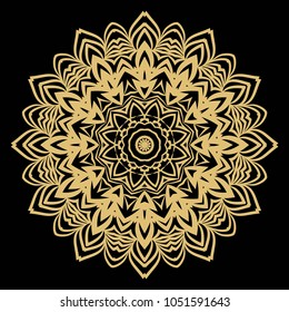 Vector hand drawn doodle mandala. Ethnic ornament. For design