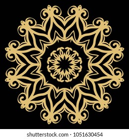 Vector hand drawn doodle mandala. Ethnic ornament. For design