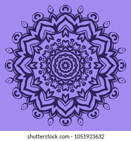 Vector hand drawn doodle mandala. Ethnic ornament. For design
