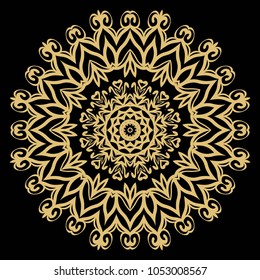Vector hand drawn doodle mandala. Ethnic ornament. For design