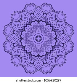 Vector hand drawn doodle mandala. Ethnic ornament. For design