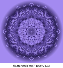 Vector hand drawn doodle mandala. Ethnic ornament. For design