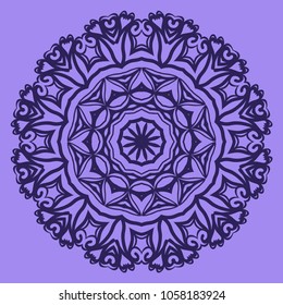 Vector hand drawn doodle mandala. Ethnic ornament. For design