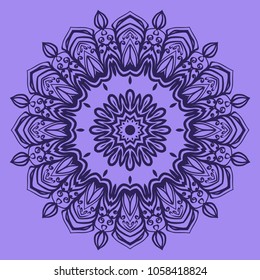 Vector hand drawn doodle mandala. Ethnic ornament. For design