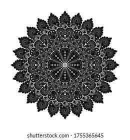 Doodle mandala dibujada a mano por vectores. Mandala étnica con colorido adorno tribal. Aislado. colores de belleza.
