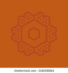 Vector hand drawn doodle mandala. Ethnic mandala with colorful tribal ornament. Isolated. Bright colors.