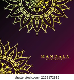 Vector hand drawn doodle mandala. mandala abstract background, Ethnic mandala with colorful tribal ornament. Isolated. Bright colors. mandala background vector art illustration