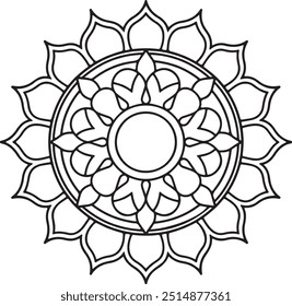 Vector dibujado a mano doodle mandala arte. Étnico mandala con adorno tribal. moderno arte textil mandala.