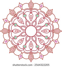 Vector hand drawn doodle mandala art. Ethnic mandala with tribal ornament. modern textile mandala art.