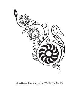 Vector hand drawn doodle mandala. Ethnic mandala with colorful tribal ornament. Isolated. Bright colors