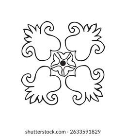 Vector hand drawn doodle mandala. Ethnic mandala with colorful tribal ornament. Isolated. Bright colors
