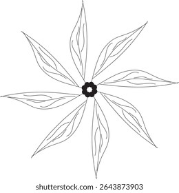 Vector hand drawn doodle mandala ethnic mandala with colorful tribal ornament Isolated Ornamental luxury mandala pattern design.