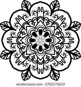 Vector dibujado a mano doodle mandala. Mandala étnico con adorno tribal colorido. Aislado. Fondo de colores brillantes 