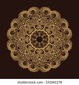 Vector hand drawn doodle mandala