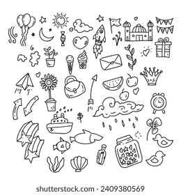 Vector hand drawn doodle miscellaneous illustration EPS 10.eps