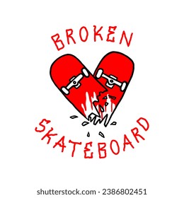 vector hand drawn doodle skateboard
