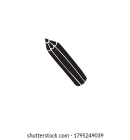 Dibujo de doodle dibujado a mano del vector lápiz negro aislado en fondo blanco