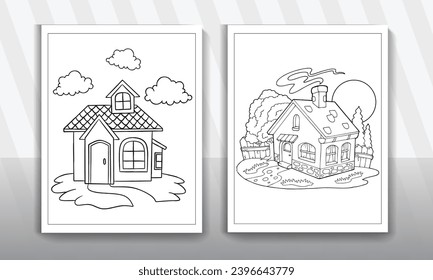 Vector hand drawn doodle sketch house isolated