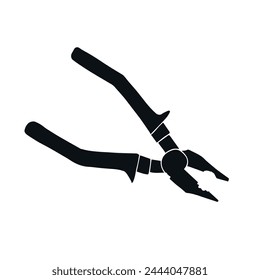 Vector hand drawn doodle sketch pliers isolated on white background