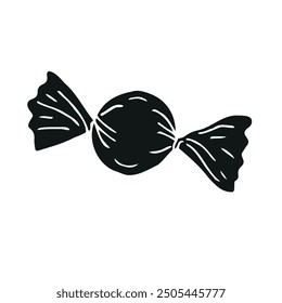 Vector hand drawn doodle sketch candy isolated on white background
