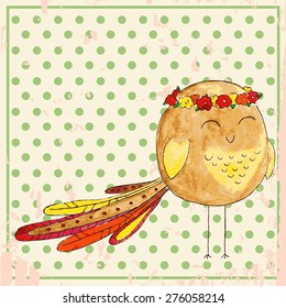 vector hand drawn fashion bird