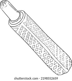 Vector hand drawn fast food Illustration. Coloring pages with food