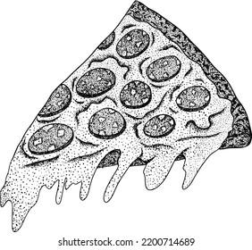 Vector hand drawn fast food Illustration.