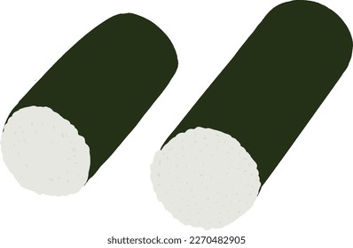 Vector hand drawn flat design Korean food illustration