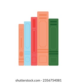 Vector hand drawn flat design book spine illustration.eps

Image type