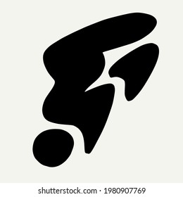 Vektorhandgezeichnete flache Illustration. Kreative Farbtinte minimalistische Kunstwerke. Vorlage für Karte, Poster, Banner, Druck für T-Shirt, Pin, Badge, Patch.
