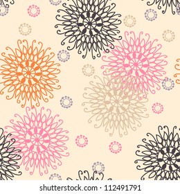 vector hand drawn floral pattern