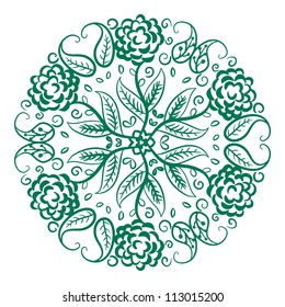 vector hand drawn floral pattern