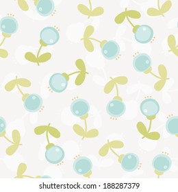 Vector hand drawn floral pattern