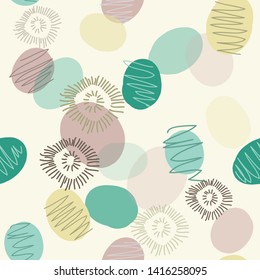 Vector hand drawn floral seamless pattern and backdrop. Elegant plant background. Intricate modern summer and spring flower illustration